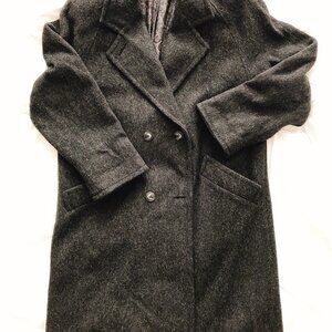 Women's Large Wool Trench